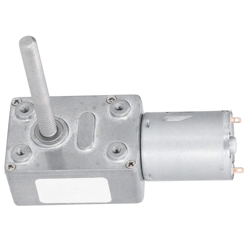 JGY 370 DC Gear Motor Self Locking Low Noise M6 Threaded Shaft 50mm DC6V 18RPM - Image 3